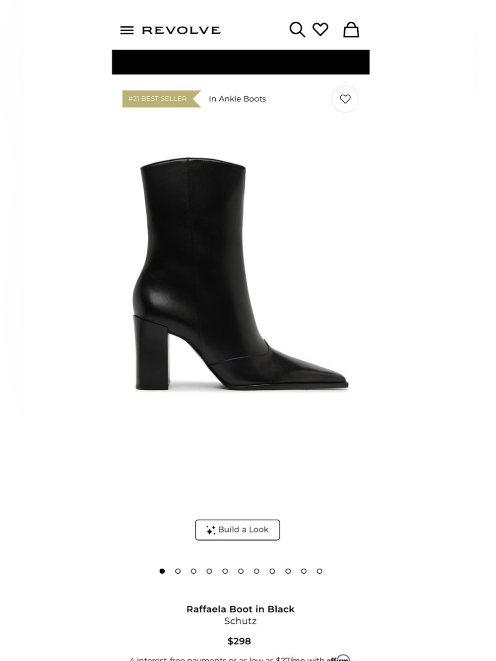 Schutz Raffaela Boot in Black - Picture 3 of 12